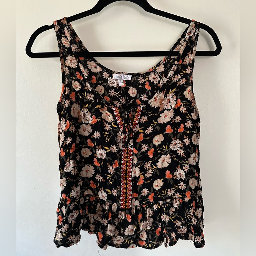Floral tank top